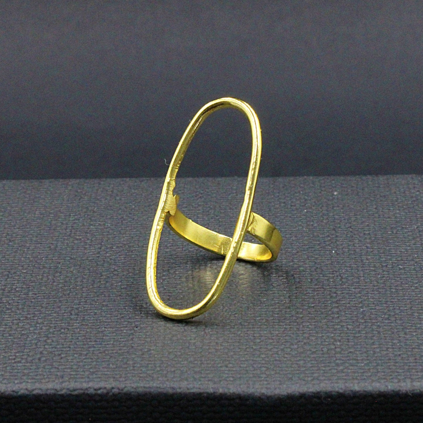 Anillo SALERNO bañado en oro-3