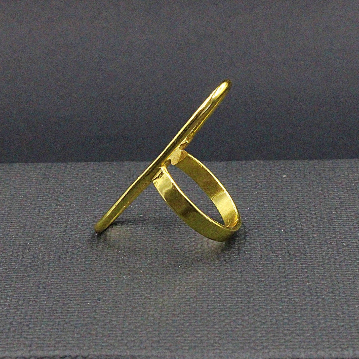 Anillo SALERNO bañado en oro-4