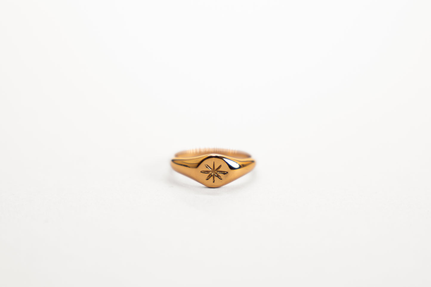 18K Gold Plated Signet Ring