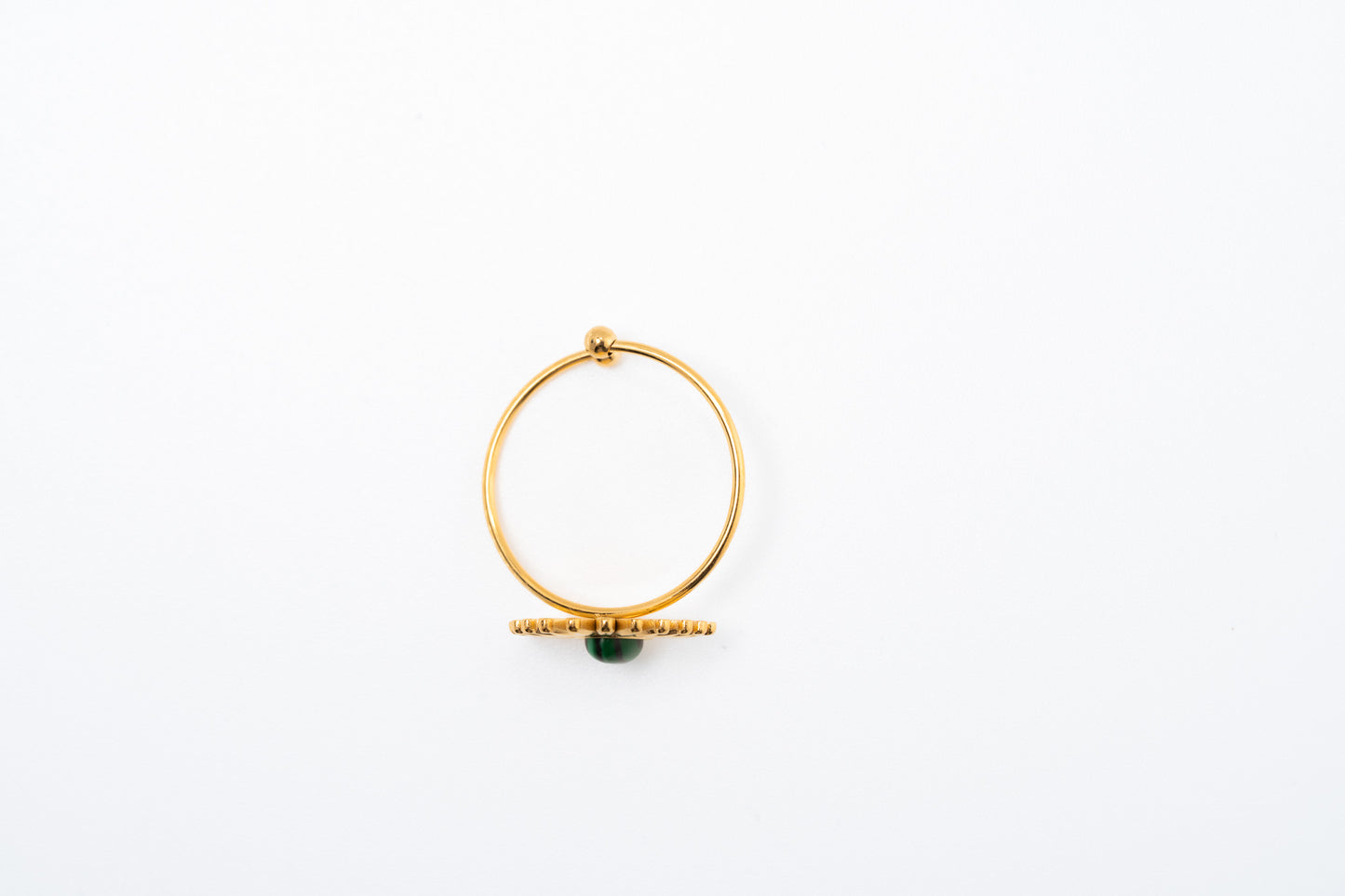 Malachite Pine Adjustable Ring