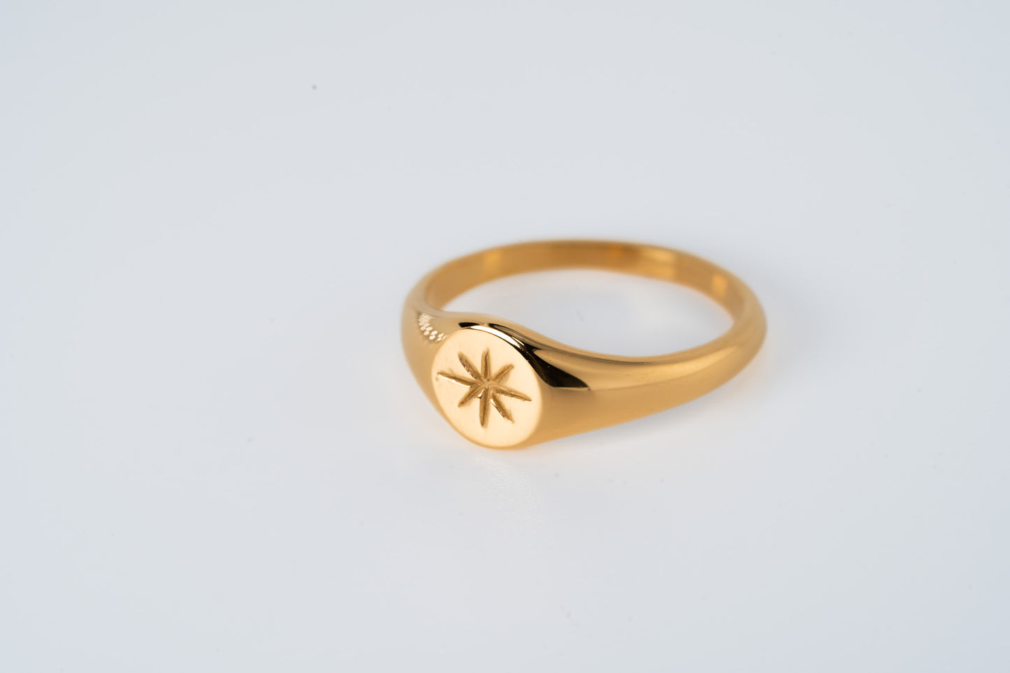 18K Gold Plated Signet Ring