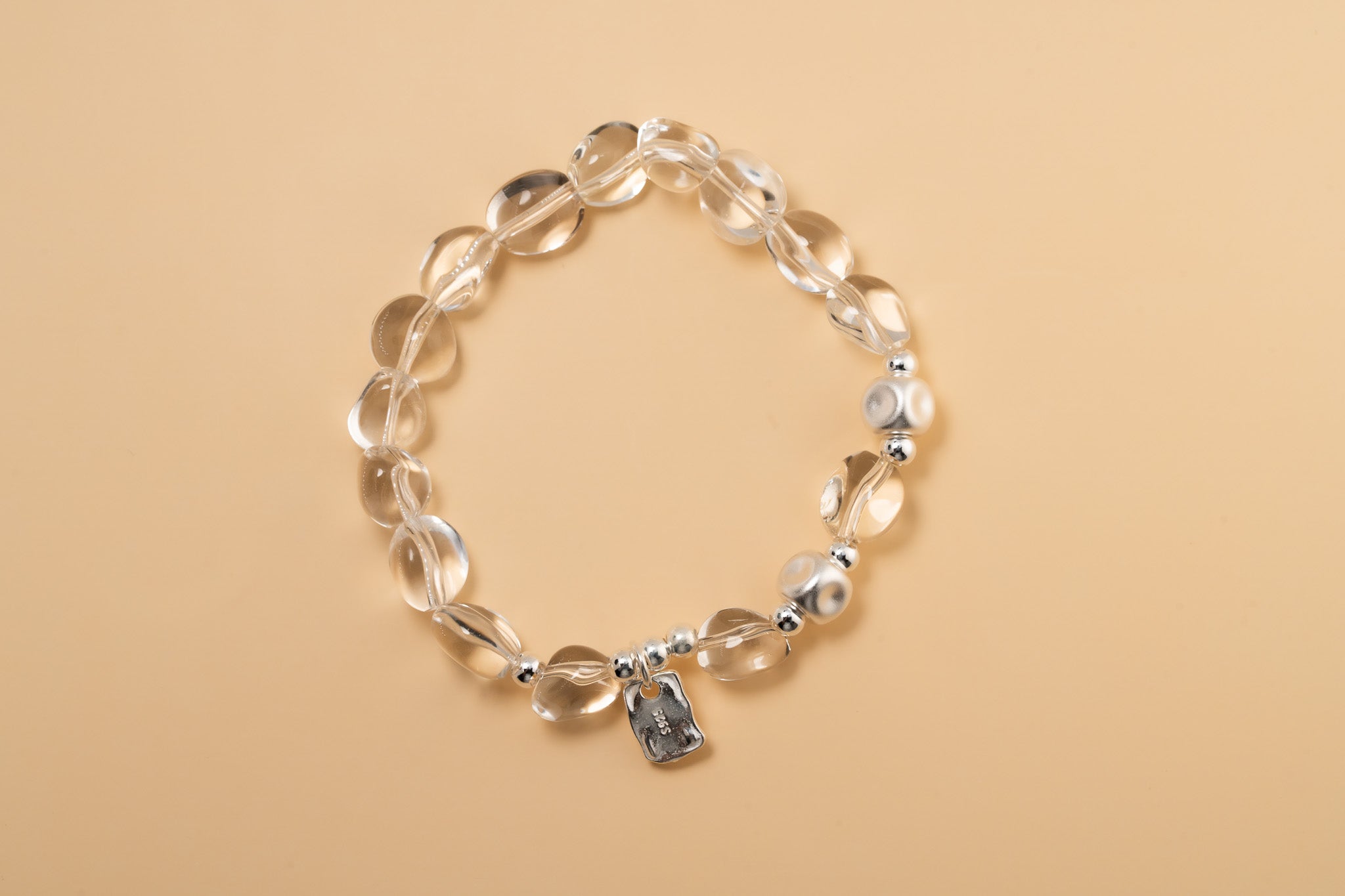 Natural Crystal Beaded Bracelet
