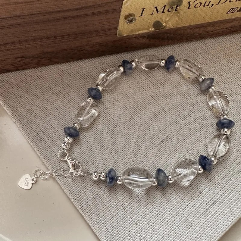 Crystal Cascade Beaded Bracelet