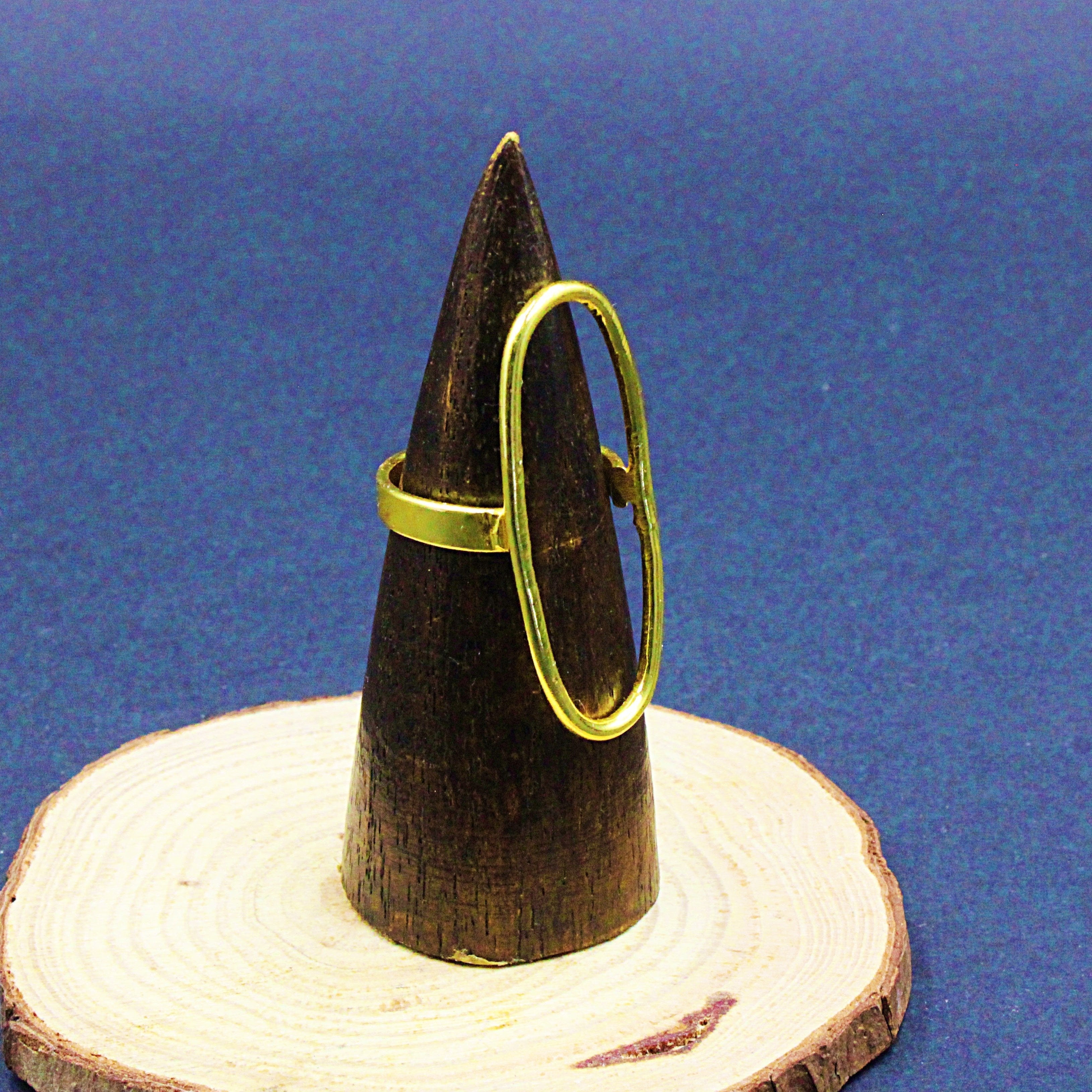 Anillo SALERNO bañado en oro-0