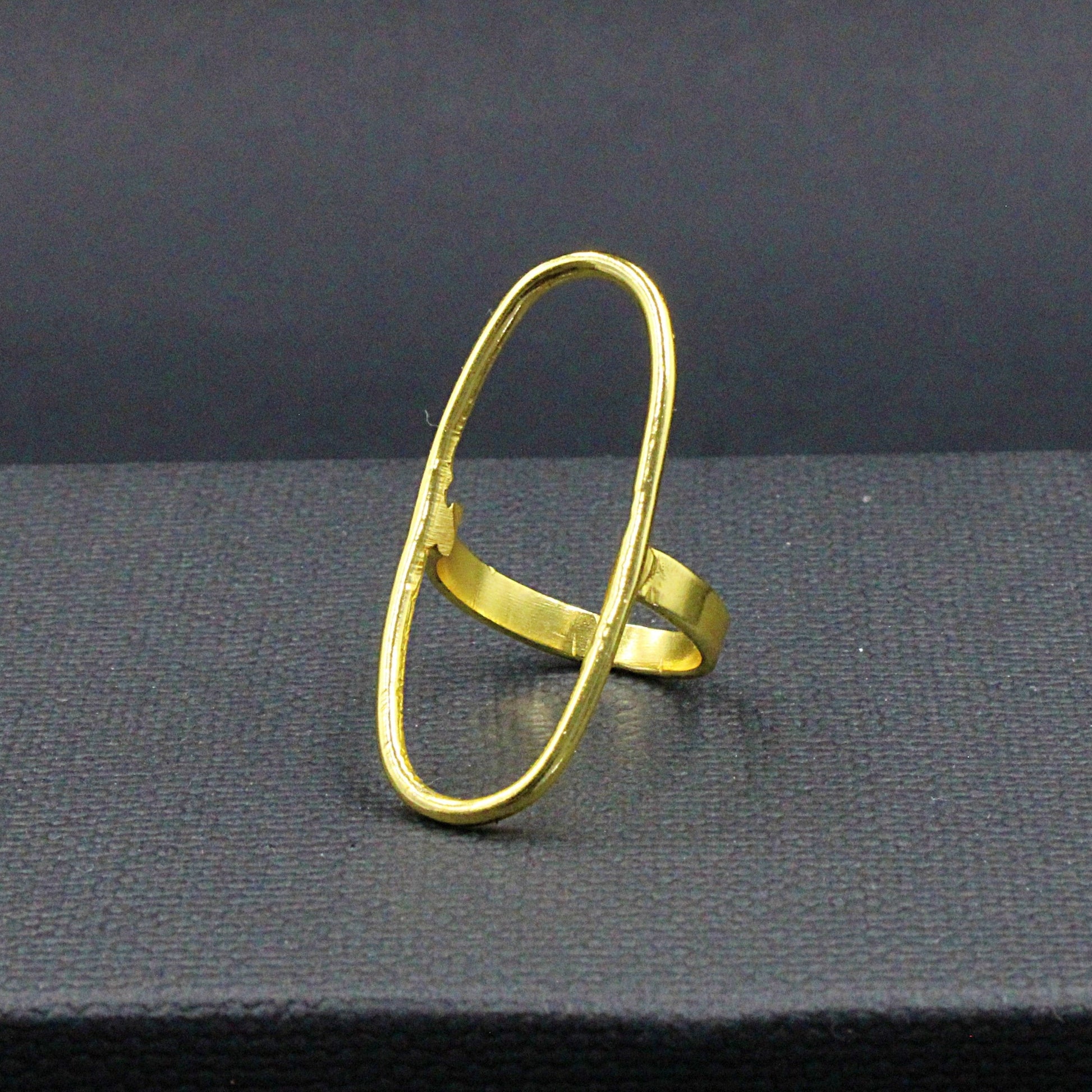 Anillo SALERNO bañado en oro-3