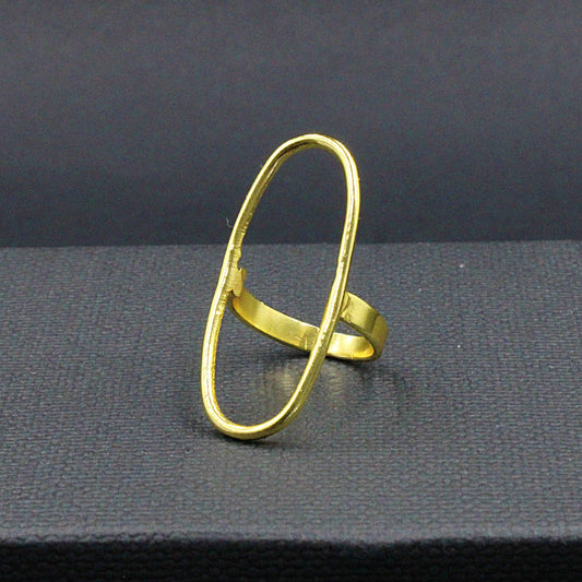 Anillo SALERNO bañado en oro-3