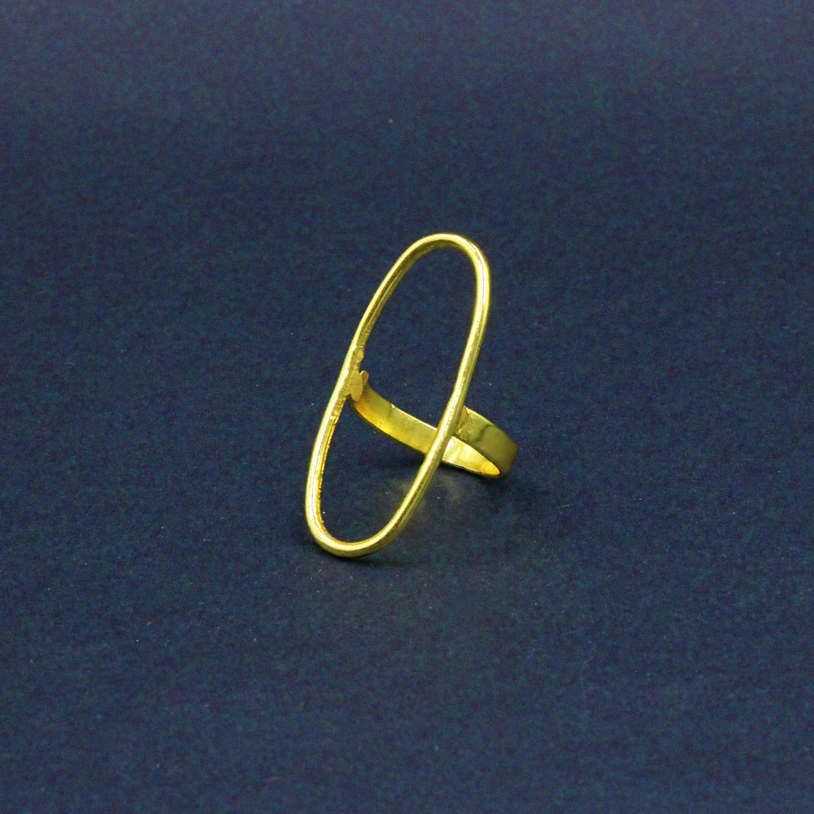 Anillo SALERNO bañado en oro-5
