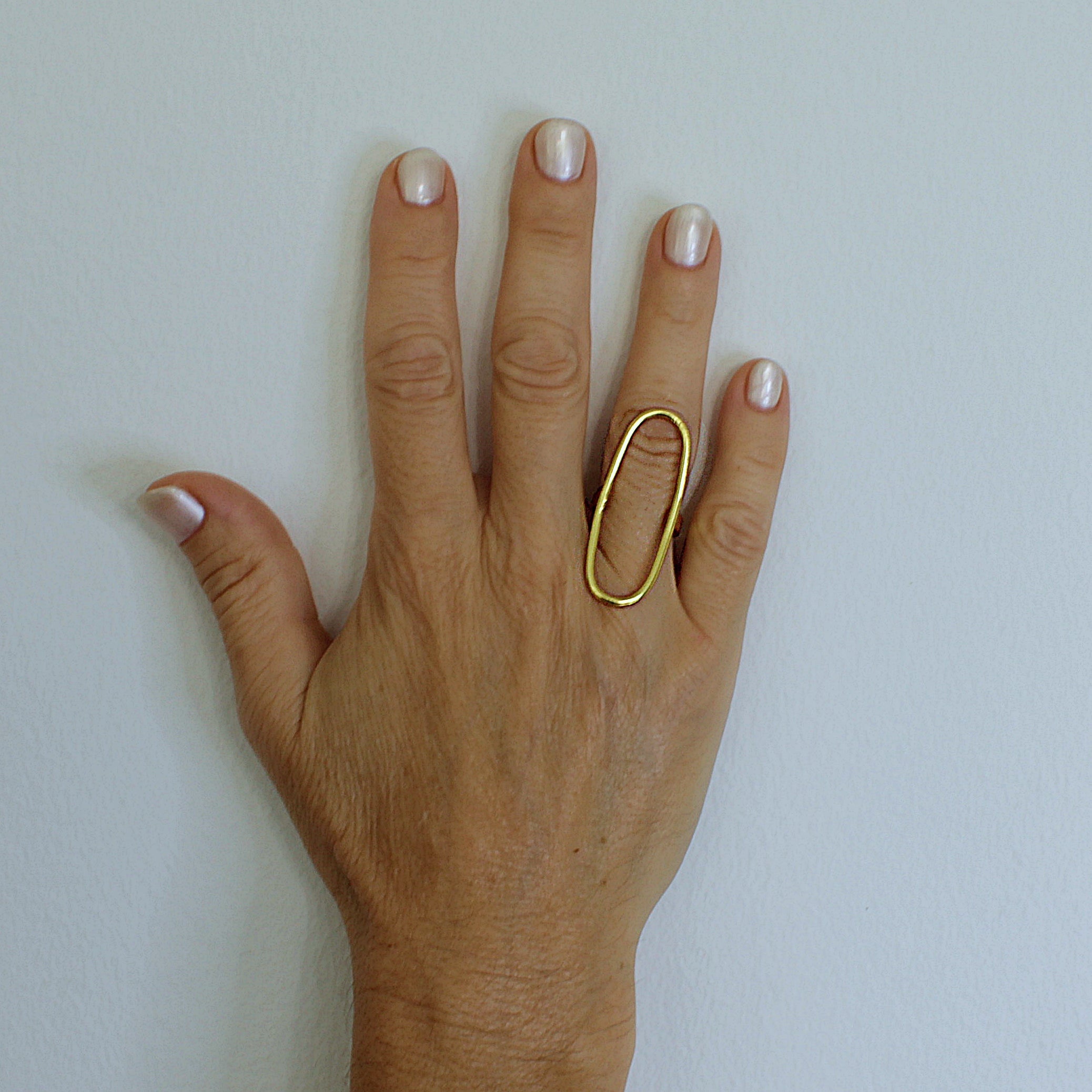 Anillo SALERNO bañado en oro-3