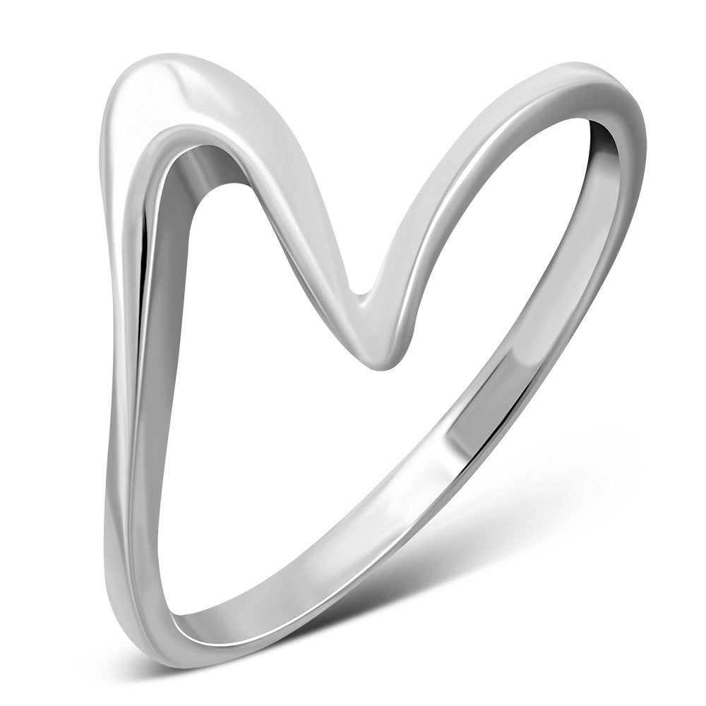 Aurora Wave Sterling Silver Ring